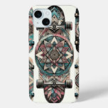 Sacred Geometry Skateboard iPhone 15 Plus Case