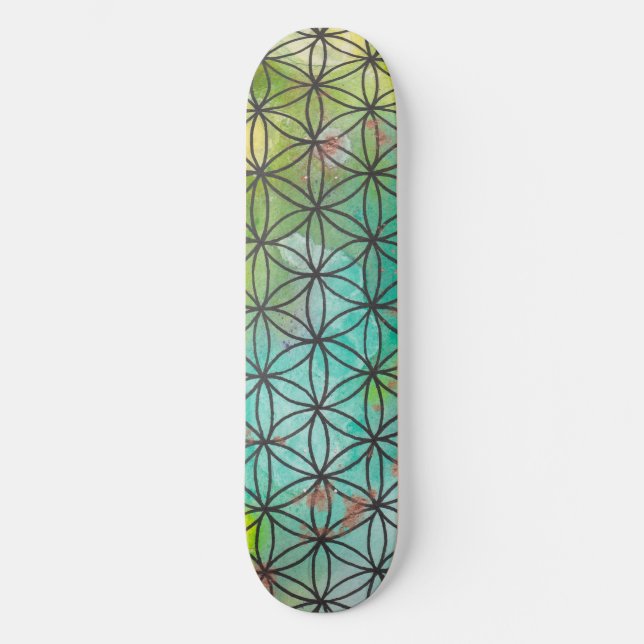 Sacred Geometry Skateboard Deck (Front)