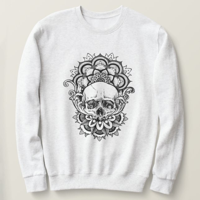 Sacred Geometry Skull Sweatshirt (Design Front)