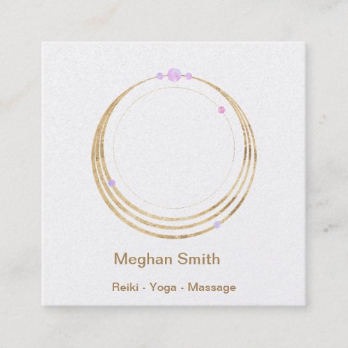 Sacred Geometry Spiritual New Age and Metaphysical Square Business Card