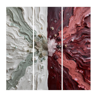 Sacred Geometry Stone The January Frequency Field Triptych