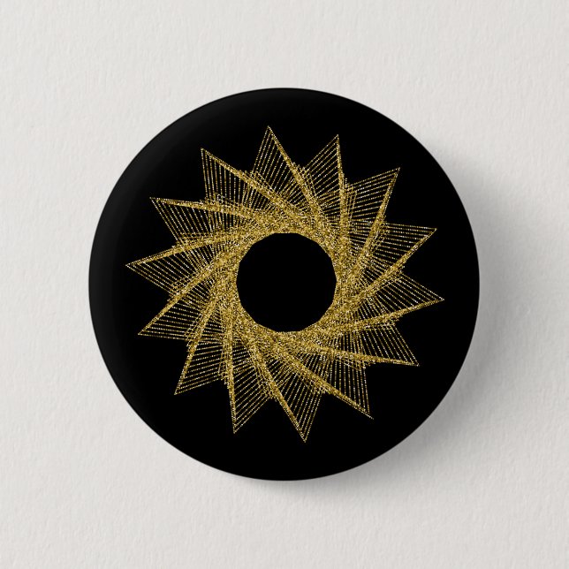 Sacred Geometry Symbol Button (Front)