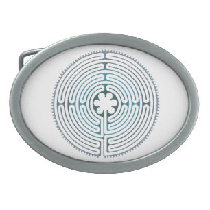 Sacred Geometry Symbol - Chartres Labyrinth 1 Belt Buckle