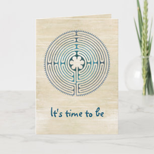 Sacred Geometry Symbol - Chartres Labyrinth 1 Card