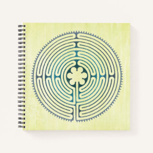 Sacred Geometry Symbol - Chartres Labyrinth 1 Notebook