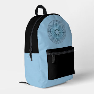 Sacred Geometry Symbol - Chartres Labyrinth 1 Printed Backpack