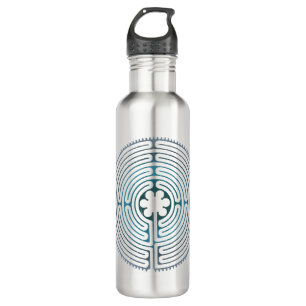Sacred Geometry Symbol - Chartres Labyrinth 1 Stainless Steel Water Bottle