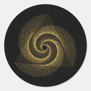 Sacred Geometry Symbol Classic Round Sticker