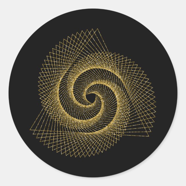 Sacred Geometry Symbol Classic Round Sticker (Front)
