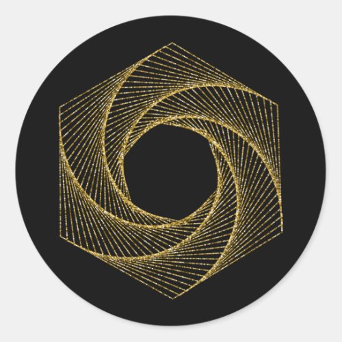 Sacred Geometry Symbol Classic Round Sticker