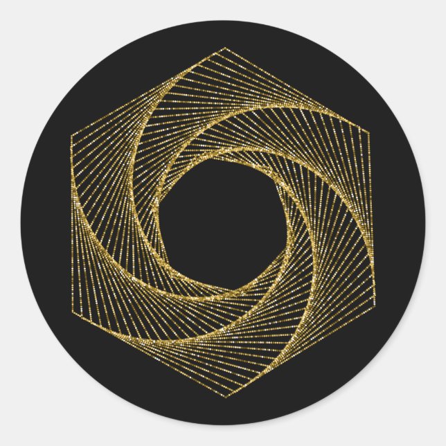 Sacred Geometry Symbol Classic Round Sticker (Front)
