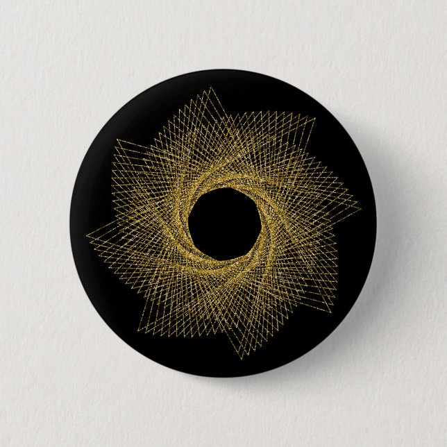 Sacred Geometry Symbol Pinback Button (Front)