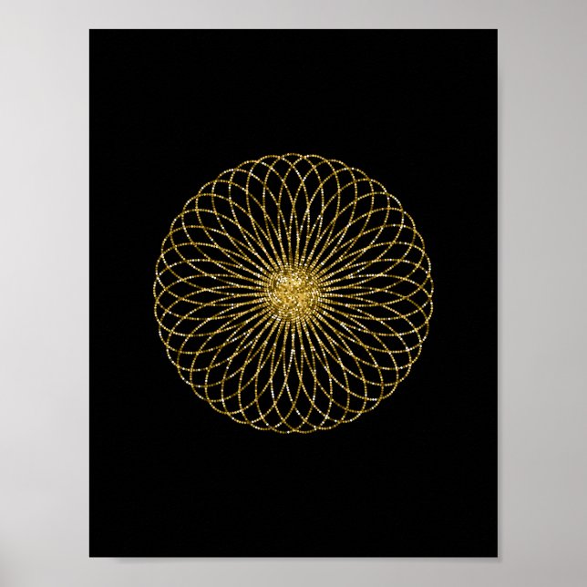 Sacred Geometry Symbol Poster (Front)