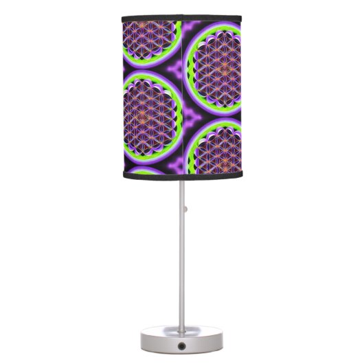 Sacred geometry table lamp Flower of Life (Back)