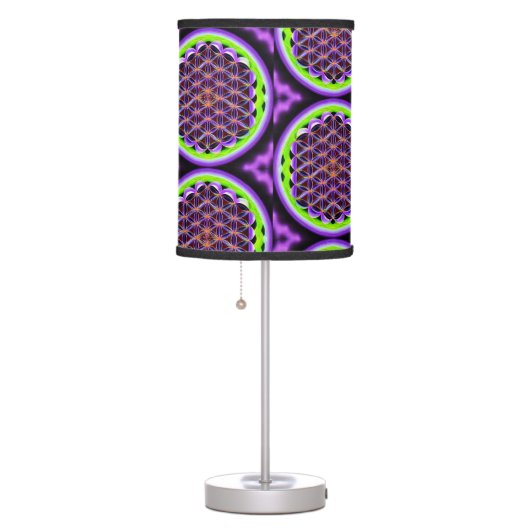 Sacred geometry table lamp Flower of Life (Right)