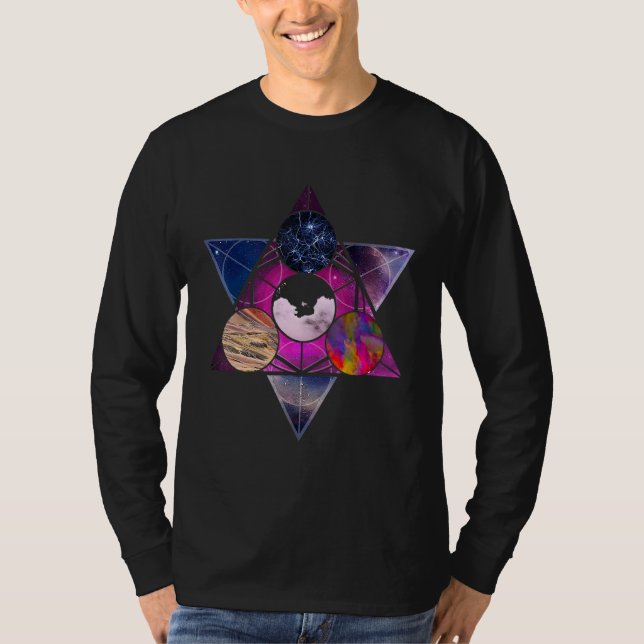 Sacred Geometry Triangle Mystic T-Shirt (Front)