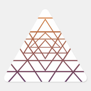 Sacred Geometry Triangle Sticker