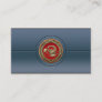 Sacred Golden Scorpion on Red Business Card