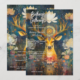 Sacred Grace Deer Design Invitation
