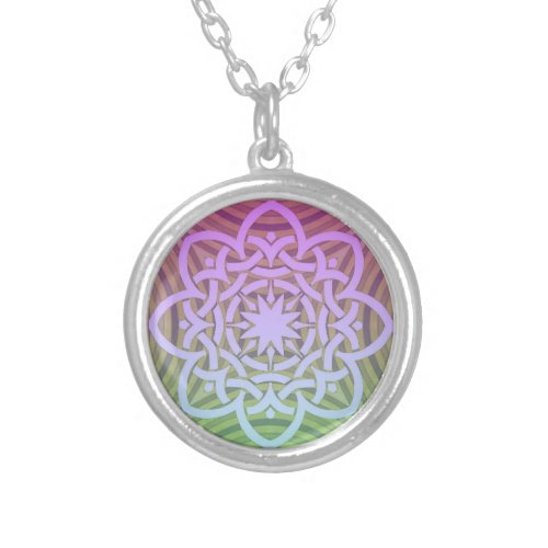 Sacred Gradient Purple to Green Celtic Knot