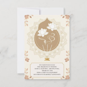 Sacred Gratitude Thank You Card