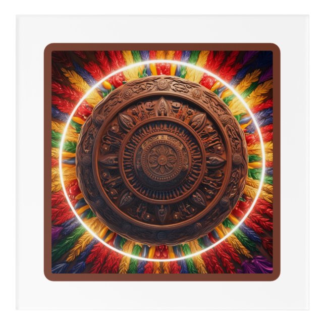  Sacred Harmony Mandala Wall Art (Front)