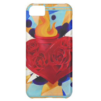 Sacred Heart and Roses Graffitti Phone Case
