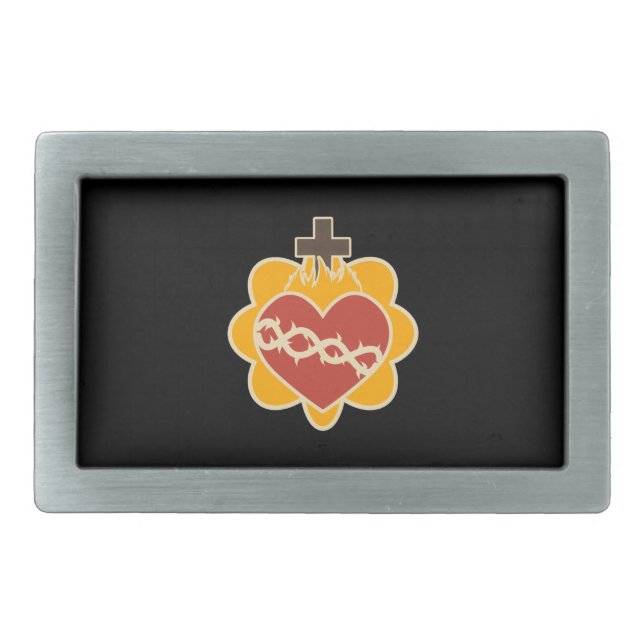 Sacred Heart Belt Buckle (Front)