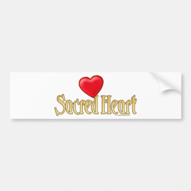 Sacred Heart Bumper Sticker (Front)