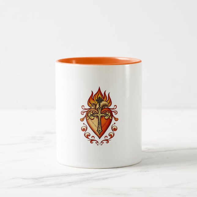 Sacred Heart Catholic Coffee Mug (Center)