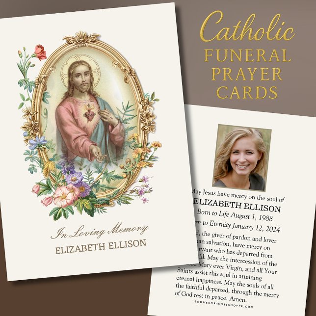 Sacred Heart Catholic Funeral Memorial Prayer (Creator Uploaded)