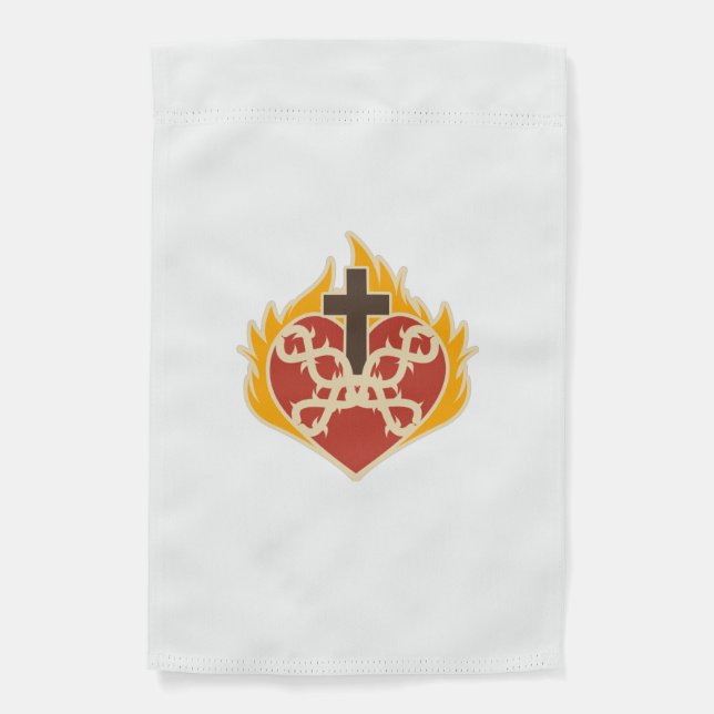 Sacred Heart Catholic Garden Flag (Front)