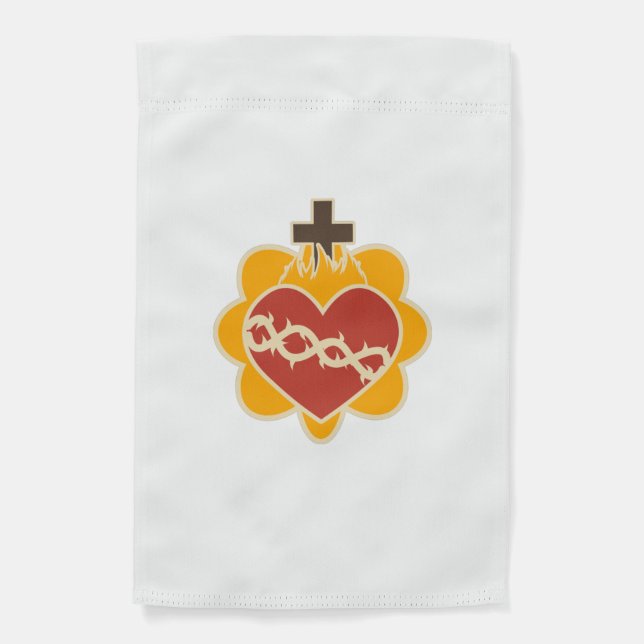 Sacred Heart Catholic Garden Flag (Front)