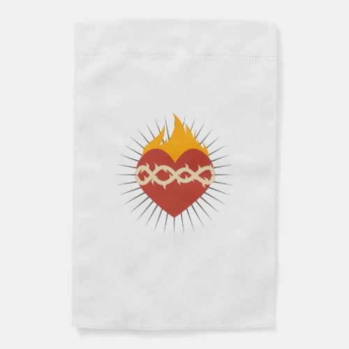 Sacred Heart Catholic Garden Flag