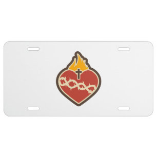 Sacred Heart Catholic License Plate