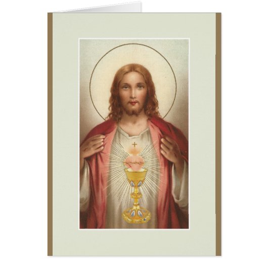 Sacred Heart Catholic Mass Offering Card (Front)