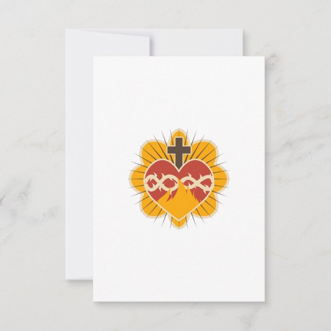 Sacred Heart Catholic Thank You Card (Front)
