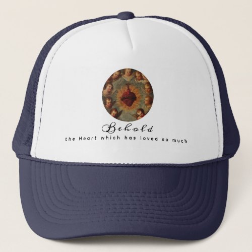 Sacred Heart Classic art Jose Paez Trucker Hat