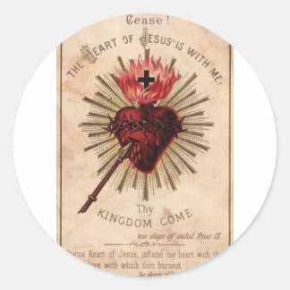 Sacred Heart Classic Round Sticker