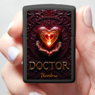 Sacred Heart Doctor Physician Gift Caregiver Zippo Lighter