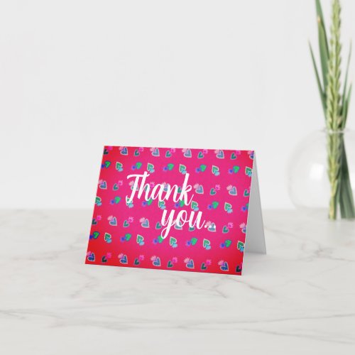 Sacred Heart Folded Thank You Note Card