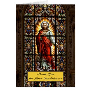 Sacred Heart Jesus Catholic   Funeral Prayer Cards