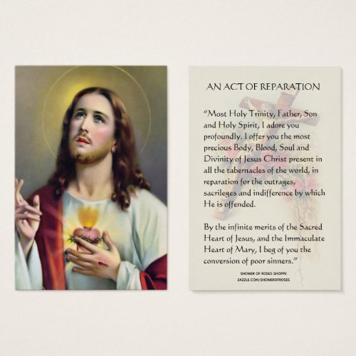 Sacred Heart Jesus Catholic Reparation Prayer