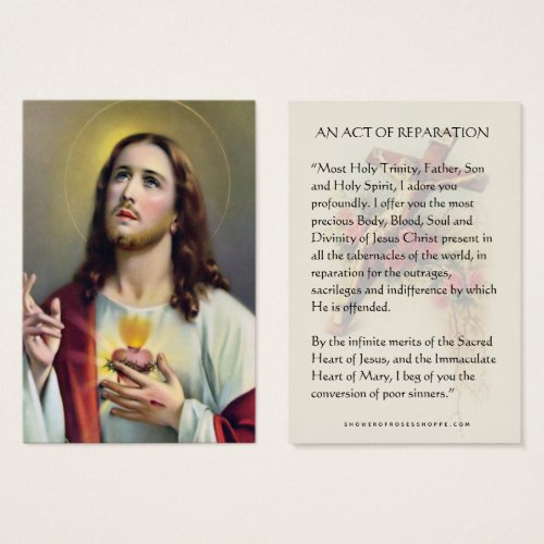 Sacred Heart Jesus Catholic Reparation Prayer
