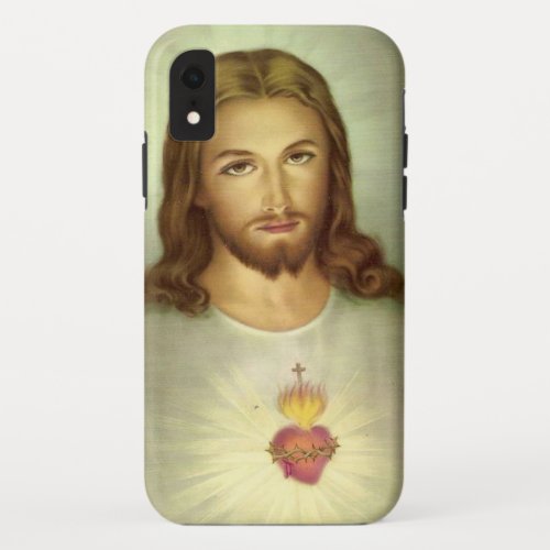 Sacred Heart Jesus Divine Mercy Catholic Religious iPhone XR Case