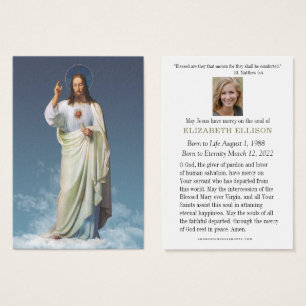 Sacred Heart Jesus Funeral Memorial Prayer