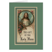 Sacred Heart Jesus Mass Offering Prayer Memorial (Front)