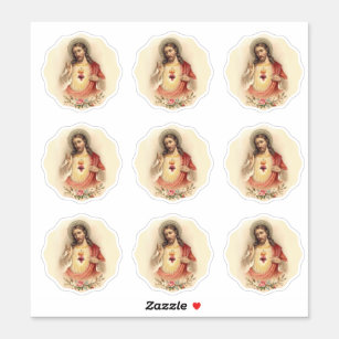 Sacred Heart Jesus Religious Divine Mercy Vinyl Sticker