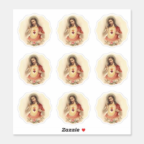 Sacred Heart Jesus Religious Divine Mercy Vinyl Sticker