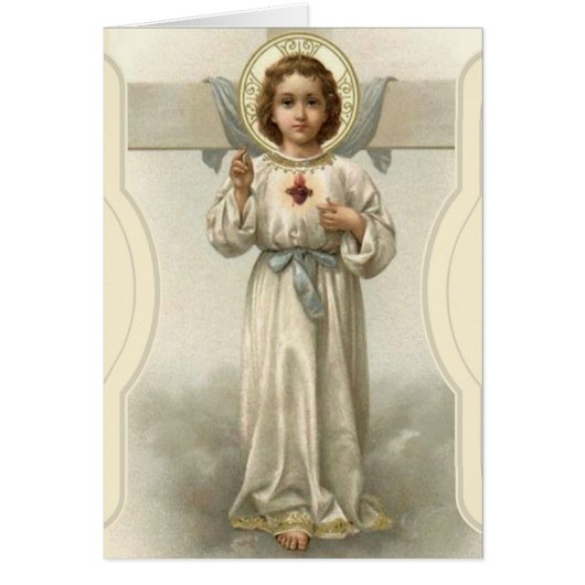 Sacred Heart Jesus Religious Prayer Cards (Front)